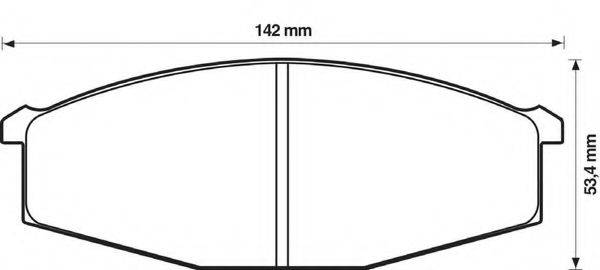 BENDIX 572362B Комплект гальмівних колодок, дискове гальмо