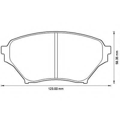 BENDIX 572502B Комплект гальмівних колодок, дискове гальмо