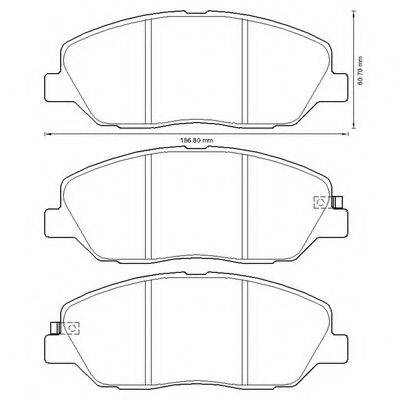 BENDIX 572607B Комплект гальмівних колодок, дискове гальмо