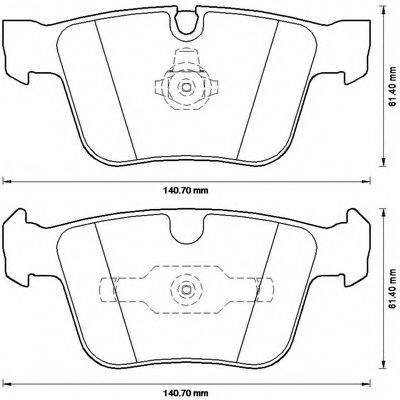 BENDIX 573232B Комплект гальмівних колодок, дискове гальмо