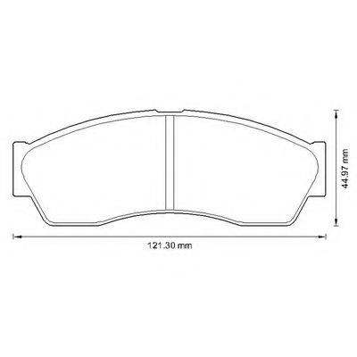 BENDIX 573341B Комплект гальмівних колодок, дискове гальмо
