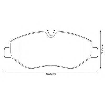 BENDIX 573508B Комплект гальмівних колодок, дискове гальмо