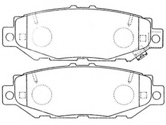 FIT FP0572 Комплект гальмівних колодок, дискове гальмо