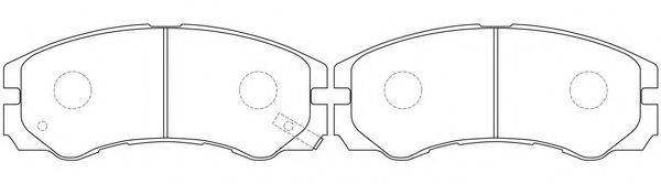 FIT FP0579 Комплект гальмівних колодок, дискове гальмо
