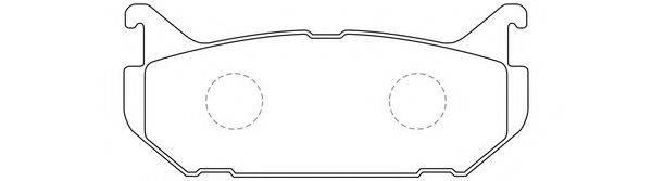FIT FP0584 Комплект гальмівних колодок, дискове гальмо