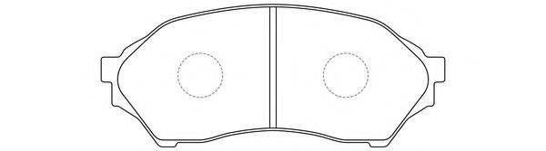 FIT FP0798 Комплект гальмівних колодок, дискове гальмо