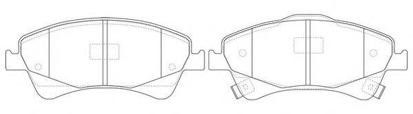 FIT FP1079 Комплект гальмівних колодок, дискове гальмо