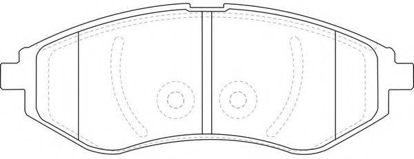 FIT FP1269 Комплект гальмівних колодок, дискове гальмо