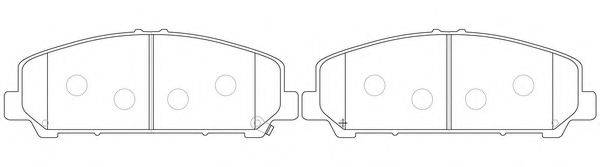 FIT FP1286 Комплект гальмівних колодок, дискове гальмо