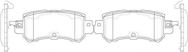 FIT FP1624 Комплект гальмівних колодок, дискове гальмо