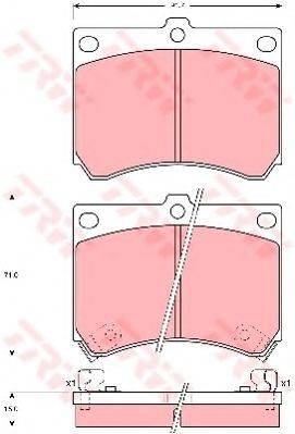 DR!VE+ DP1010100330 Комплект гальмівних колодок, дискове гальмо