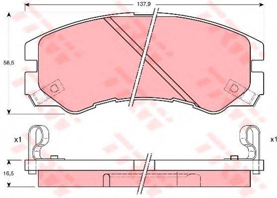 DR!VE+ DP1010100778 Комплект гальмівних колодок, дискове гальмо