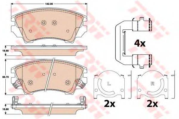 DR!VE+ DP1010100399 Комплект гальмівних колодок, дискове гальмо