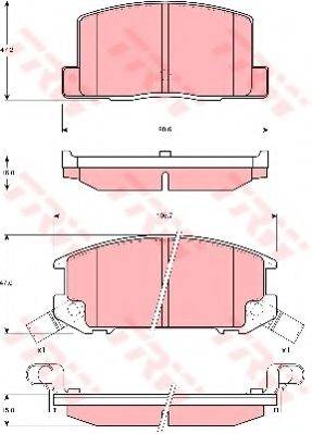 DR!VE+ DP1010100522 Комплект гальмівних колодок, дискове гальмо