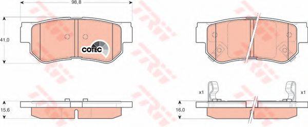 DR!VE+ DP1010100045 Комплект гальмівних колодок, дискове гальмо