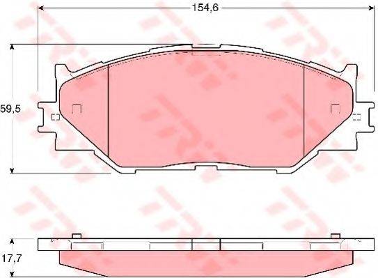 DR!VE+ DP1010100174 Комплект гальмівних колодок, дискове гальмо