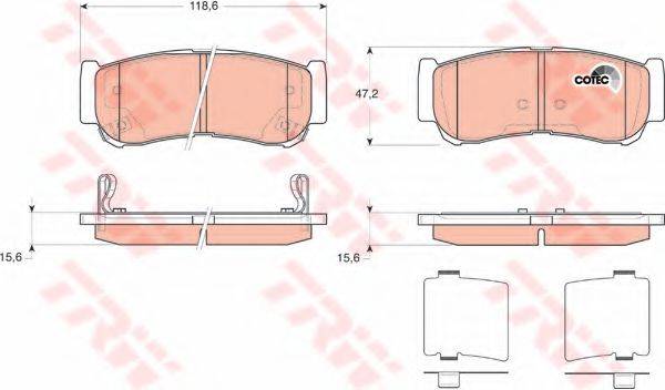 DR!VE+ DP1010100152 Комплект гальмівних колодок, дискове гальмо