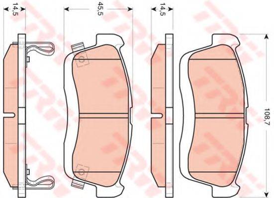 DR!VE+ DP1010100248 Комплект гальмівних колодок, дискове гальмо