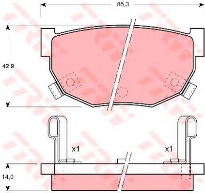 DR!VE+ DP1010100727 Комплект гальмівних колодок, дискове гальмо