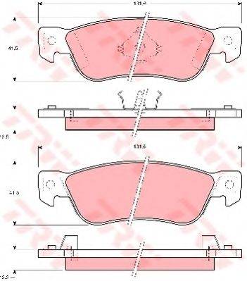 DR!VE+ DP1010100610 Комплект гальмівних колодок, дискове гальмо