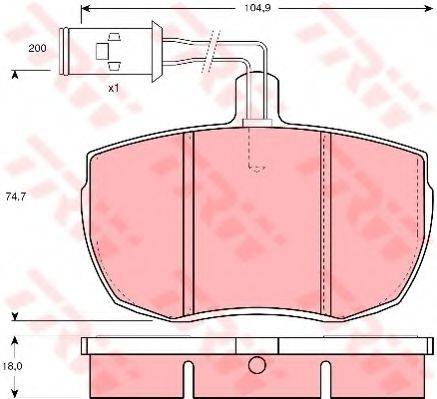 DR!VE+ DP1010100693 Комплект гальмівних колодок, дискове гальмо