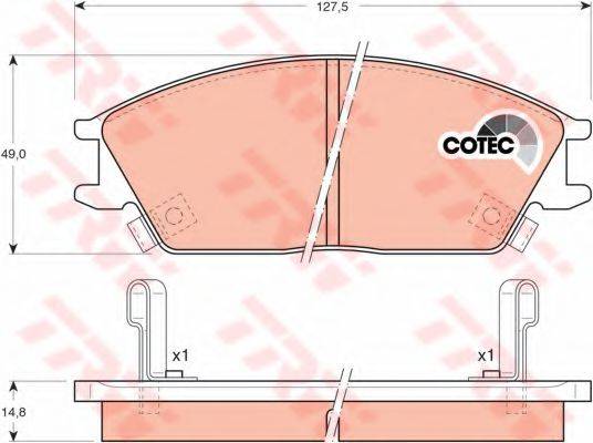DR!VE+ DP1010100552 Комплект гальмівних колодок, дискове гальмо