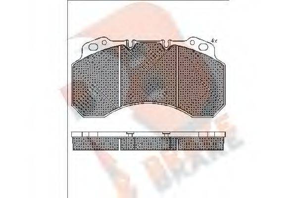 R BRAKE RB1245 Комплект гальмівних колодок, дискове гальмо