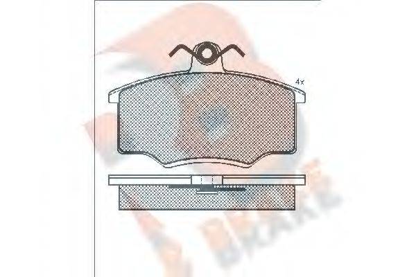 R BRAKE RB0865 Комплект гальмівних колодок, дискове гальмо