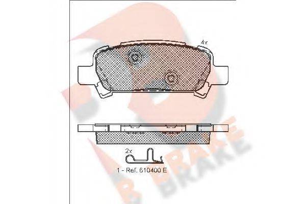 R BRAKE RB1736 Комплект гальмівних колодок, дискове гальмо