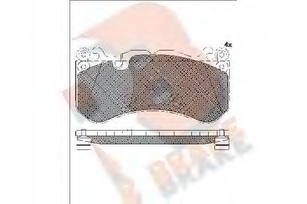 R BRAKE RB2079 Комплект гальмівних колодок, дискове гальмо