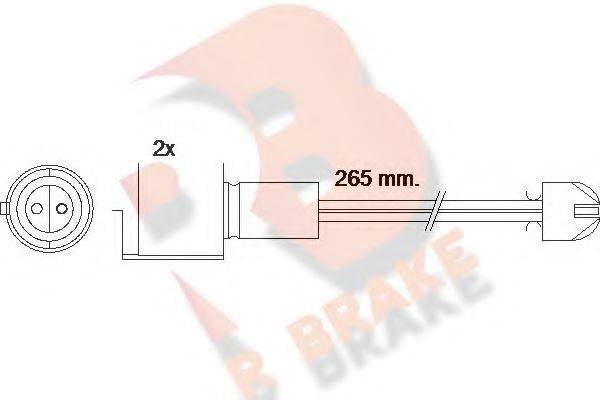 R BRAKE 610089RB Сигналізатор, знос гальмівних колодок