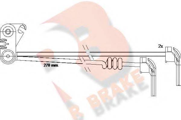 R BRAKE 610280RB Сигналізатор, знос гальмівних колодок