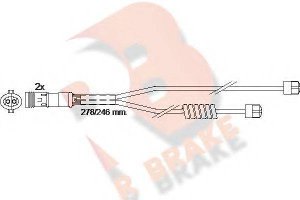 R BRAKE 610302RB Сигналізатор, знос гальмівних колодок