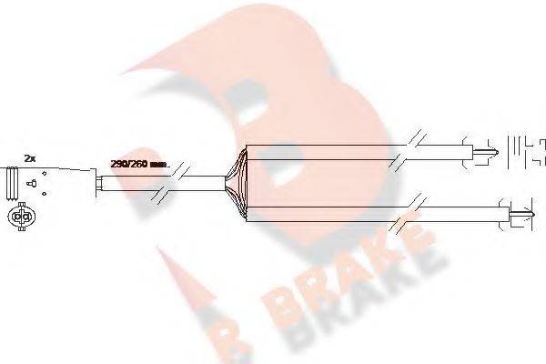 R BRAKE 610335RB Сигналізатор, знос гальмівних колодок