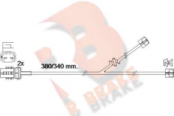 R BRAKE 610356RB Сигналізатор, знос гальмівних колодок