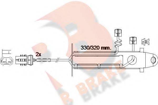 R BRAKE 610361RB Сигналізатор, знос гальмівних колодок