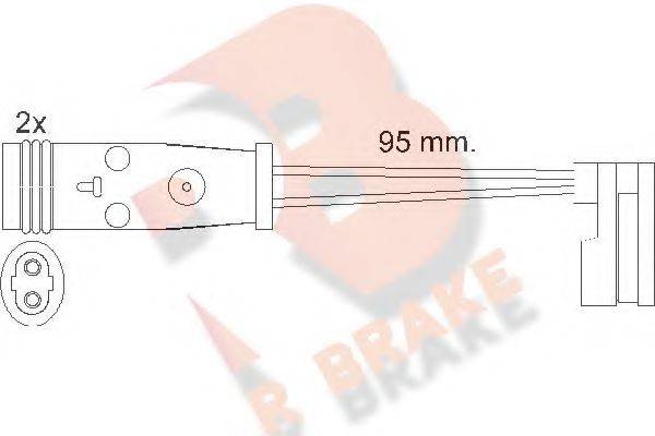 R BRAKE 610370RB Сигналізатор, знос гальмівних колодок