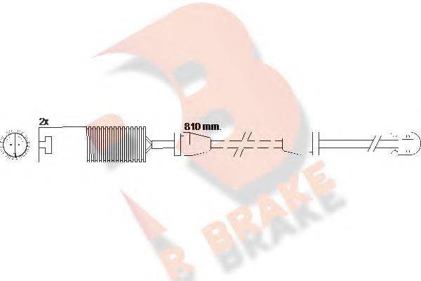 R BRAKE 610425RB Сигналізатор, знос гальмівних колодок