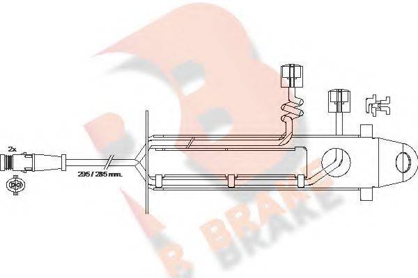 R BRAKE 610428RB Сигналізатор, знос гальмівних колодок