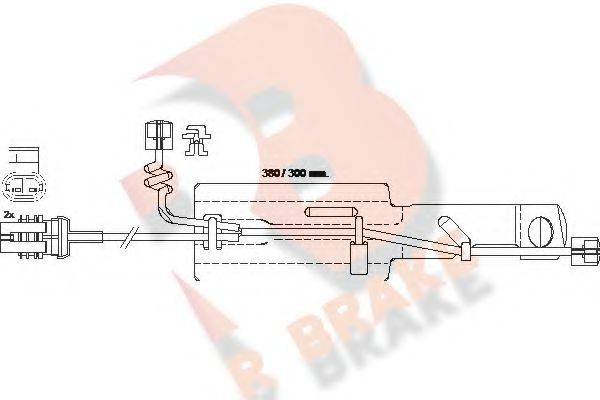 R BRAKE 610433RB Сигналізатор, знос гальмівних колодок