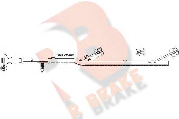 R BRAKE 610434RB Сигналізатор, знос гальмівних колодок