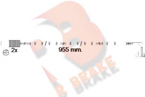 R BRAKE 610541RB Сигналізатор, знос гальмівних колодок