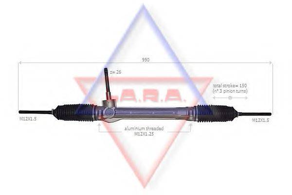 LA.R.A. 190050 Рульовий механізм