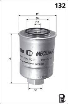 LUCAS FILTERS LFDS188 Паливний фільтр