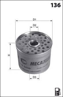 LUCAS FILTERS LFDE103 Паливний фільтр