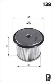 LUCAS FILTERS LFDE101 Паливний фільтр