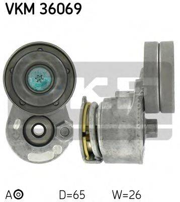 SKF VKM36069 Натяжний ролик, полікліновий ремінь