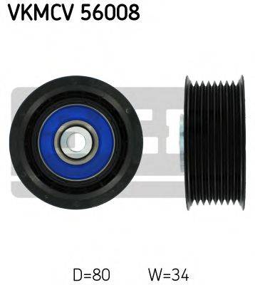 SKF VKMCV56008 Паразитний / провідний ролик, полікліновий ремінь