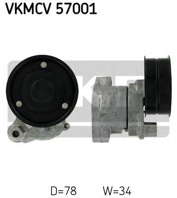 SKF VKMCV57001 Натяжний ролик, полікліновий ремінь