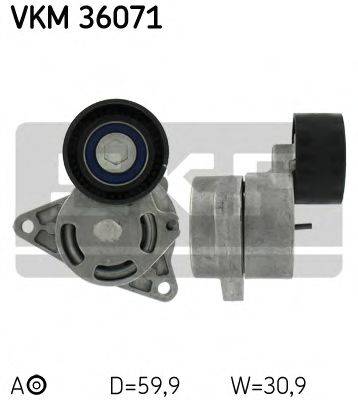 SKF VKM36071 Натяжний ролик, полікліновий ремінь